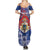 Personalised Second Empire of Haiti Summer Maxi Dress Imperial Coat Of Arms 1849-1859 Tropical Flowers