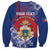 Personalised Second Empire of Haiti Sweatshirt Imperial Coat Of Arms 1849-1859 Tropical Flowers
