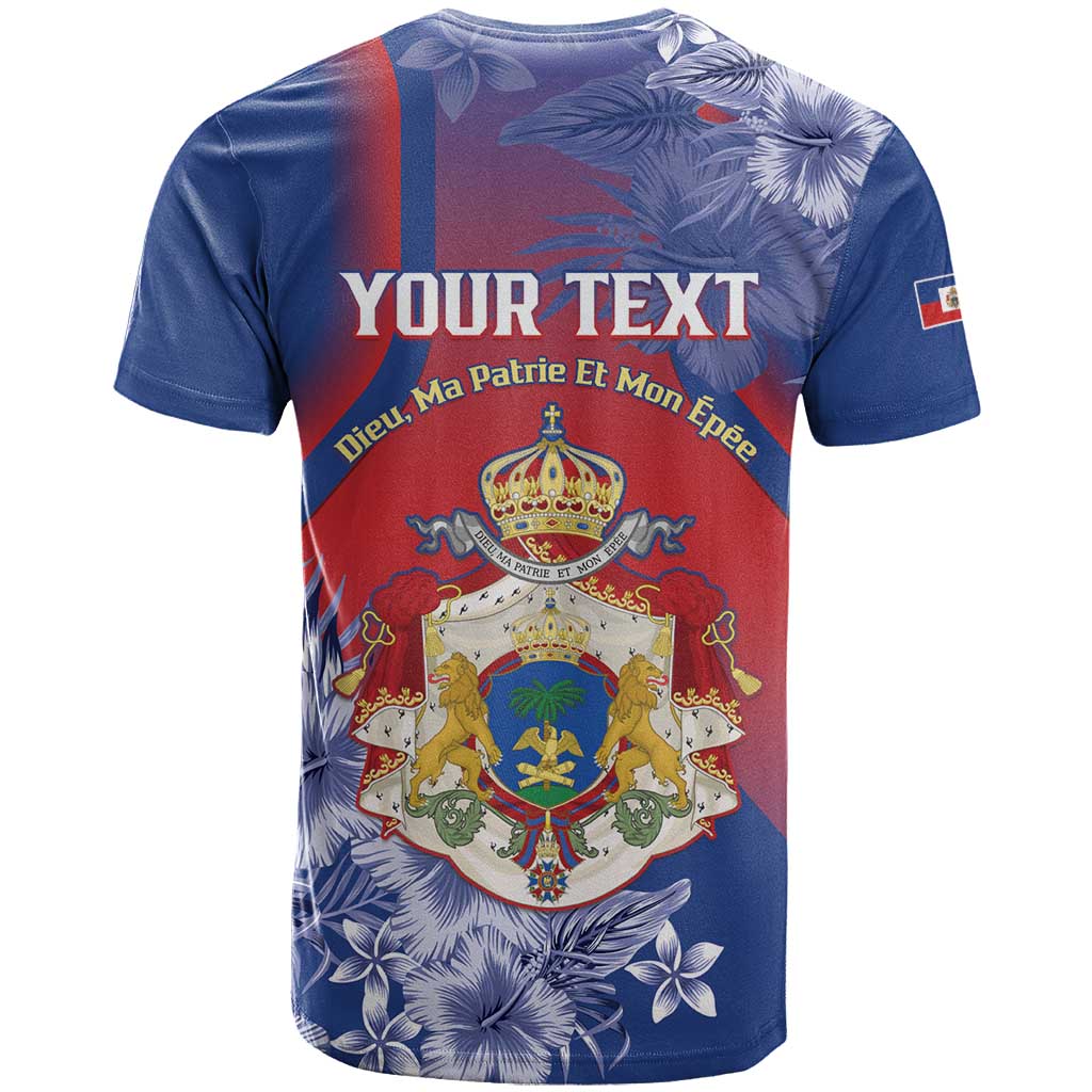 Personalised Second Empire of Haiti T Shirt Imperial Coat Of Arms 1849-1859 Tropical Flowers