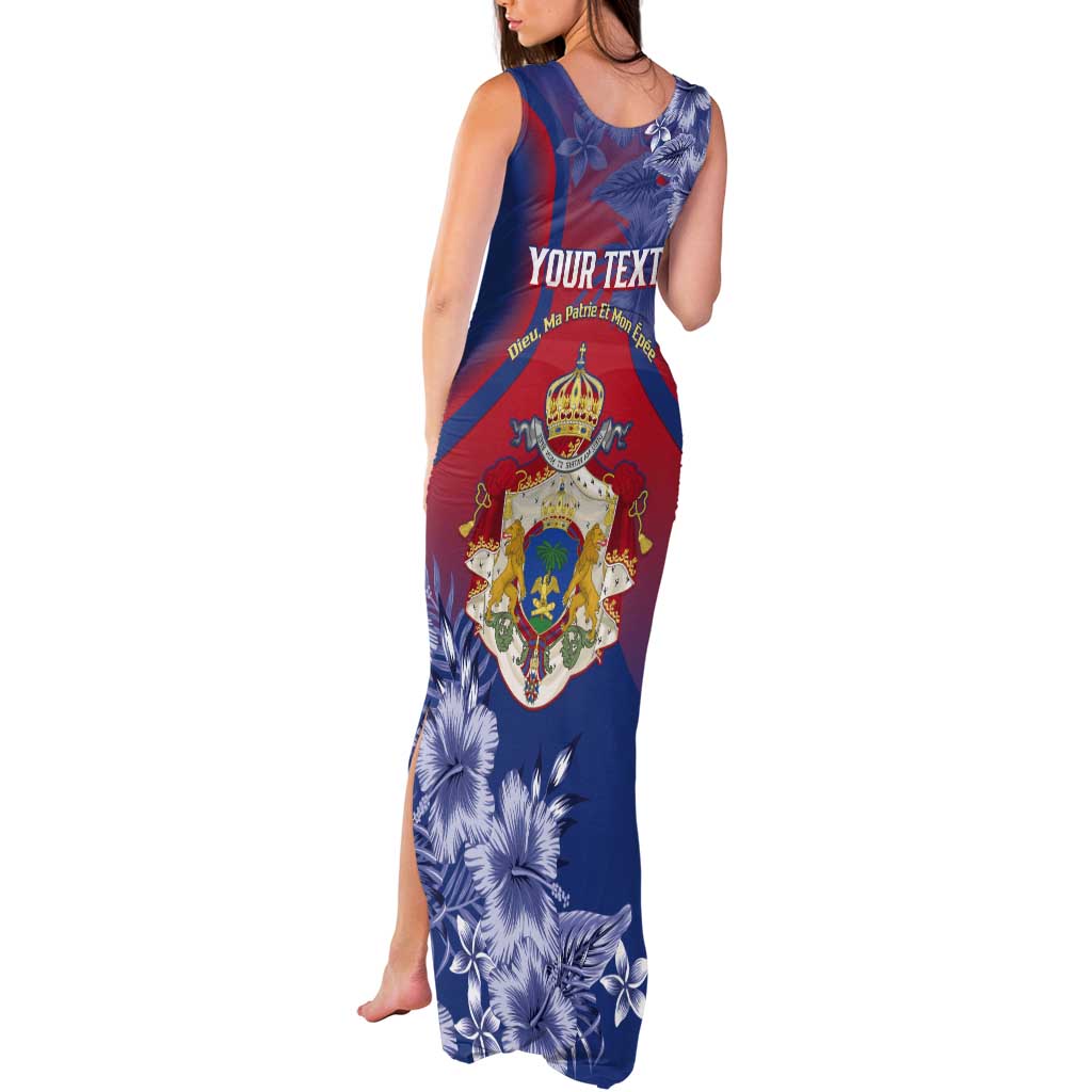 Personalised Second Empire of Haiti Tank Maxi Dress Imperial Coat Of Arms 1849-1859 Tropical Flowers