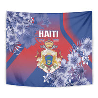 Second Empire of Haiti Tapestry Imperial Coat Of Arms 1849-1859 Tropical Flowers