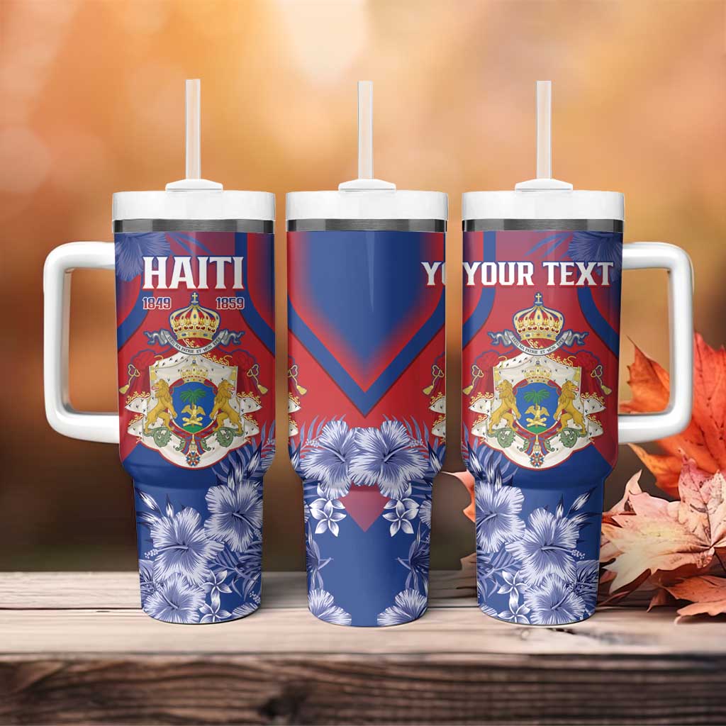 Personalised Second Empire of Haiti Tumbler With Handle Imperial Coat Of Arms 1849-1859 Tropical Flowers