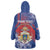 Personalised Second Empire of Haiti Wearable Blanket Hoodie Imperial Coat Of Arms 1849-1859 Tropical Flowers