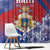 Second Empire of Haiti Window Curtain Imperial Coat Of Arms 1849-1859 Tropical Flowers