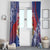 Second Empire of Haiti Window Curtain Imperial Coat Of Arms 1849-1859 Tropical Flowers