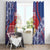Second Empire of Haiti Window Curtain Imperial Coat Of Arms 1849-1859 Tropical Flowers