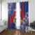 Second Empire of Haiti Window Curtain Imperial Coat Of Arms 1849-1859 Tropical Flowers