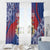 Second Empire of Haiti Window Curtain Imperial Coat Of Arms 1849-1859 Tropical Flowers