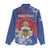 Personalised Second Empire of Haiti Women Casual Shirt Imperial Coat Of Arms 1849-1859 Tropical Flowers