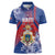 Personalised Second Empire of Haiti Women Polo Shirt Imperial Coat Of Arms 1849-1859 Tropical Flowers