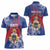 Personalised Second Empire of Haiti Women Polo Shirt Imperial Coat Of Arms 1849-1859 Tropical Flowers