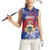 Personalised Second Empire of Haiti Women Sleeveless Polo Shirt Imperial Coat Of Arms 1849-1859 Tropical Flowers