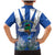 El Salvador Family Matching Mermaid Dress and Hawaiian Shirt Turquoise-Browed Motmot With Coat Of Arms - Wonder Print Shop