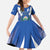 El Salvador Family Matching Mermaid Dress and Hawaiian Shirt Turquoise-Browed Motmot With Coat Of Arms - Wonder Print Shop