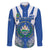 El Salvador Family Matching Mermaid Dress and Hawaiian Shirt Turquoise-Browed Motmot With Coat Of Arms - Wonder Print Shop