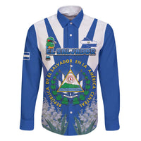 El Salvador Family Matching Short Sleeve Bodycon Dress and Hawaiian Shirt Turquoise-Browed Motmot With Coat Of Arms - Wonder Print Shop