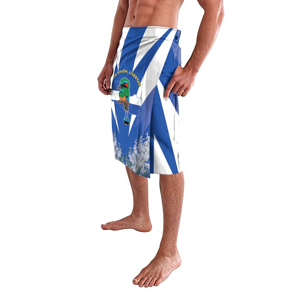 El Salvador Lavalava Turquoise-Browed Motmot With Coat Of Arms - Wonder Print Shop