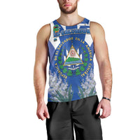 El Salvador Men Tank Top Turquoise-Browed Motmot With Coat Of Arms - Wonder Print Shop