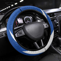 El Salvador Steering Wheel Cover Turquoise-Browed Motmot With Coat Of Arms - Wonder Print Shop