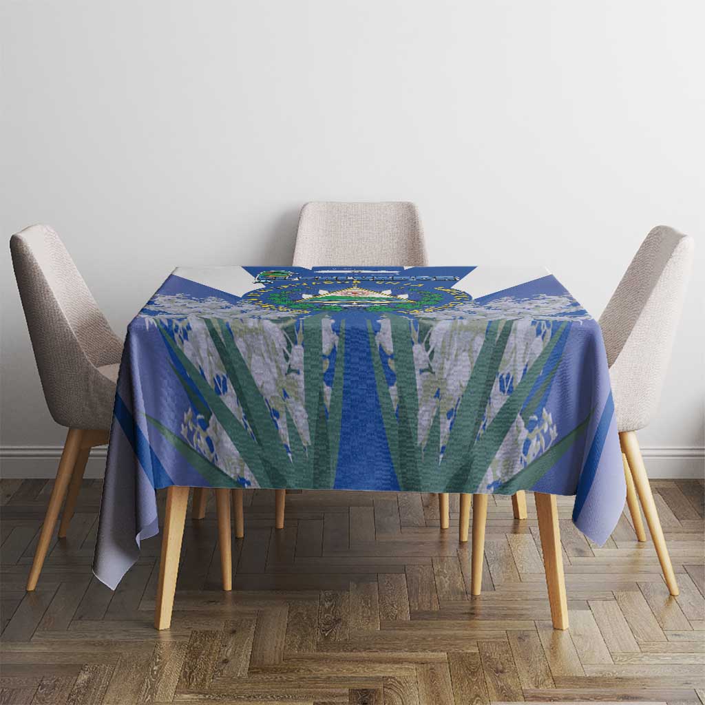 El Salvador Tablecloth Turquoise-Browed Motmot With Coat Of Arms - Wonder Print Shop