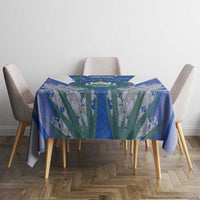 El Salvador Tablecloth Turquoise-Browed Motmot With Coat Of Arms - Wonder Print Shop
