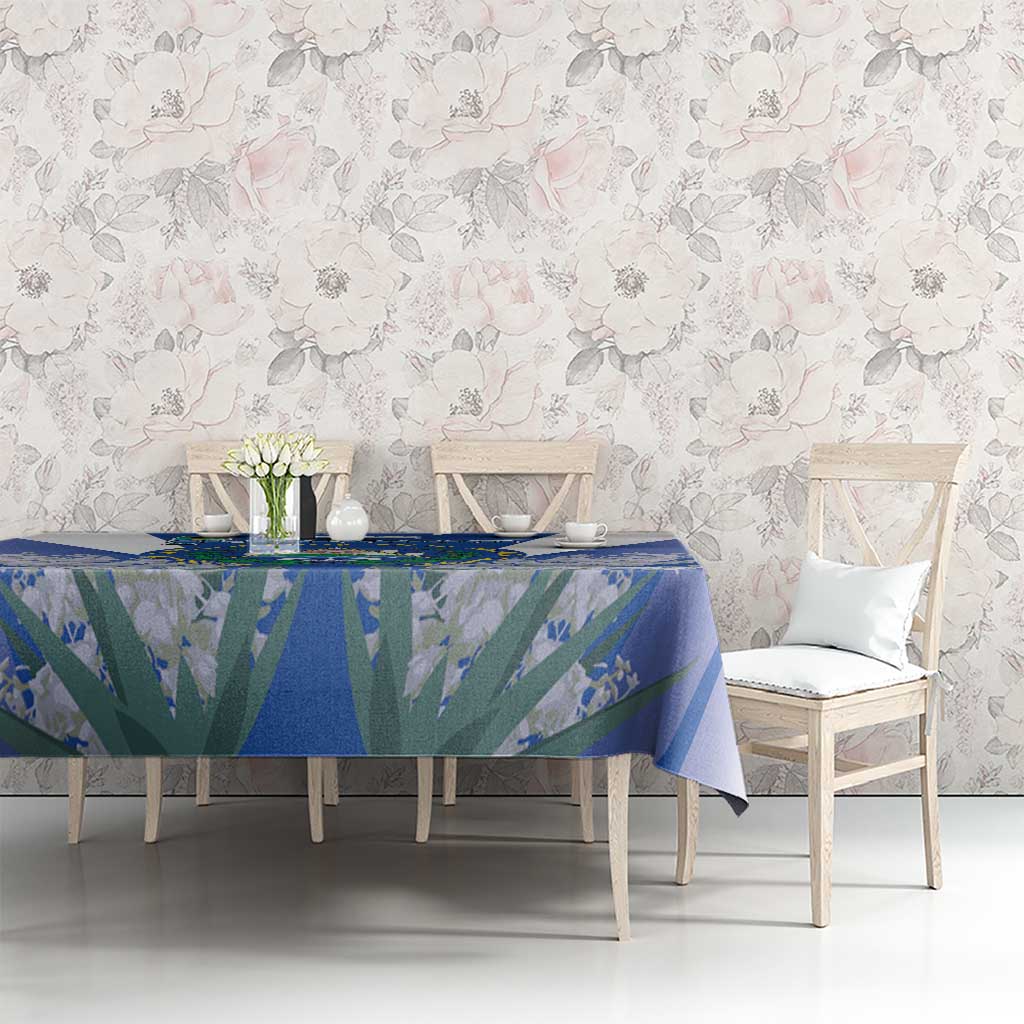 El Salvador Tablecloth Turquoise-Browed Motmot With Coat Of Arms - Wonder Print Shop