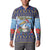 Barbados Christmas Button Sweatshirt Pelican With Poinsettia - Wonder Print Shop