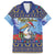 Barbados Christmas Family Matching Short Sleeve Bodycon Dress and Hawaiian Shirt Pelican With Poinsettia - Wonder Print Shop