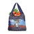 Barbados Christmas Grocery Bag Pelican With Poinsettia