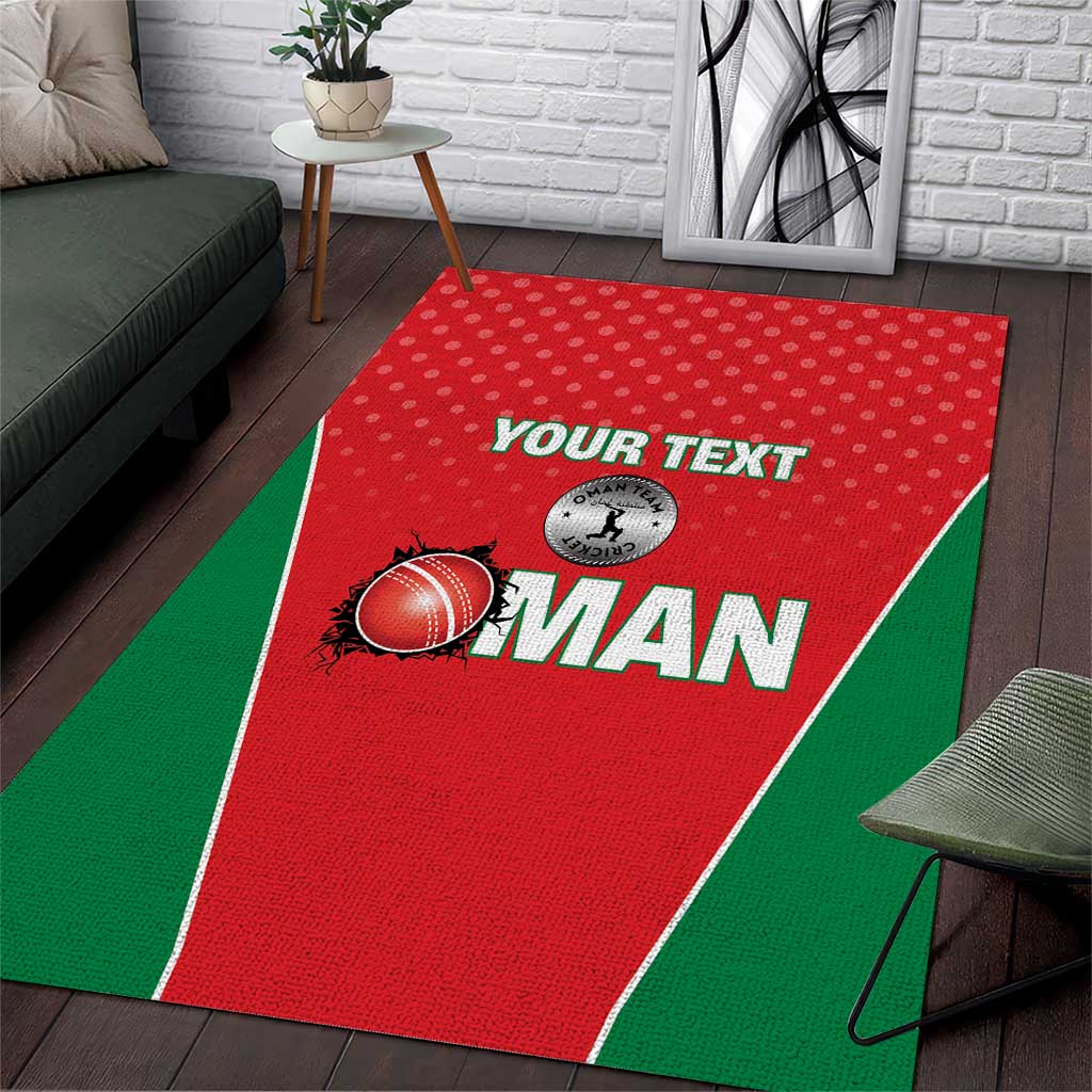 Custom Oman Cricket Area Rug We Are Champions - Wonder Print Shop