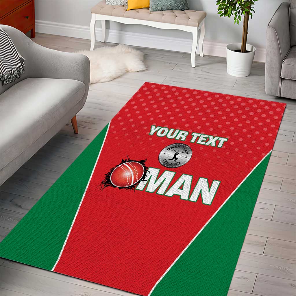 Custom Oman Cricket Area Rug We Are Champions - Wonder Print Shop