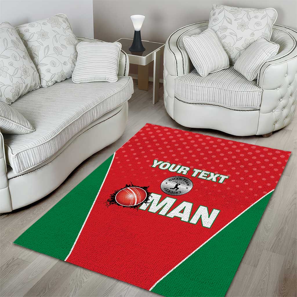 Custom Oman Cricket Area Rug We Are Champions - Wonder Print Shop