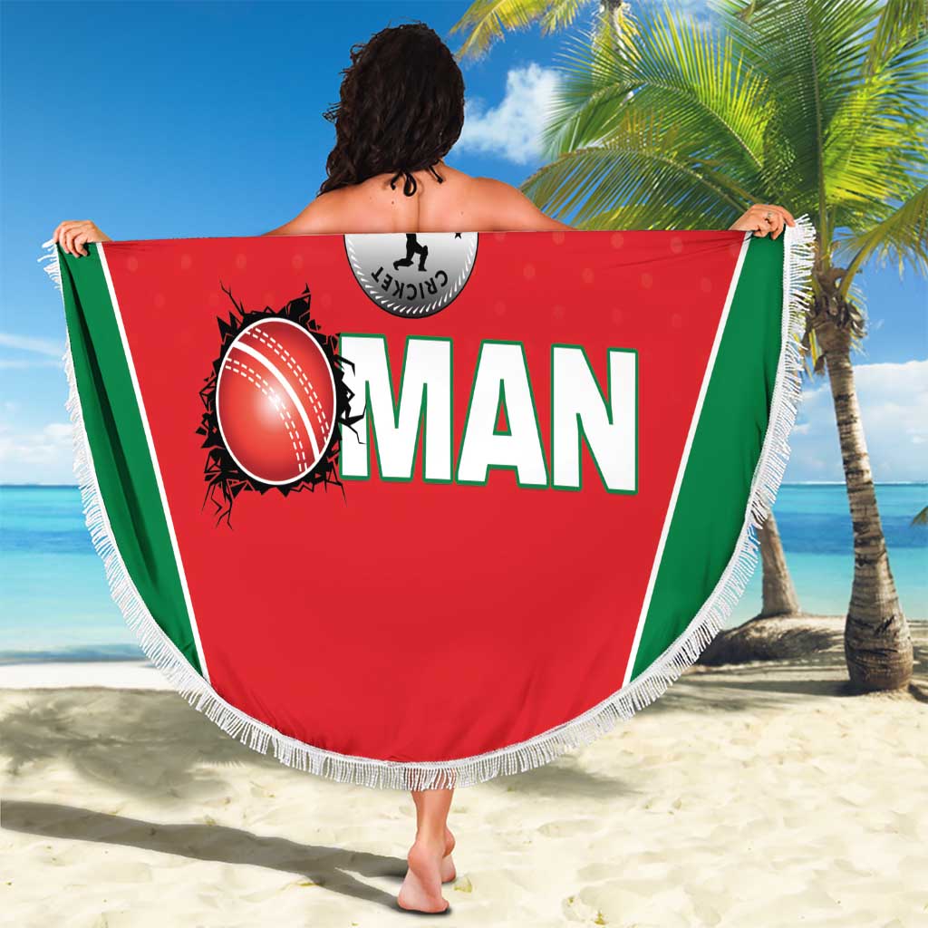 Custom Oman Cricket Beach Blanket We Are Champions - Wonder Print Shop