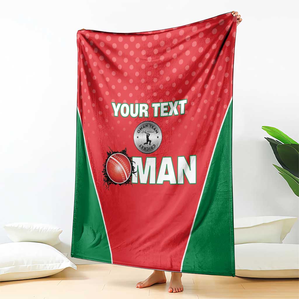 Custom Oman Cricket Blanket We Are Champions