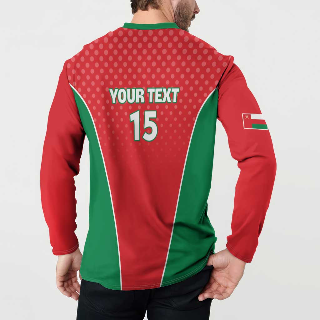 Custom Oman Cricket Button Sweatshirt We Are Champions - Wonder Print Shop