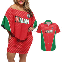 Custom Oman Cricket Couples Matching Off Shoulder Short Dress and Hawaiian Shirt We Are Champions - Wonder Print Shop