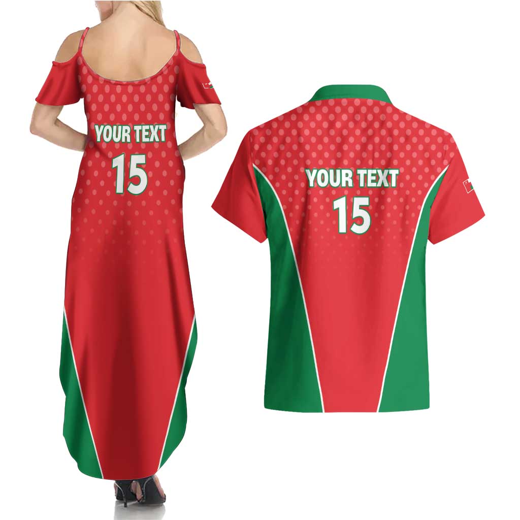 Custom Oman Cricket Couples Matching Summer Maxi Dress and Hawaiian Shirt We Are Champions - Wonder Print Shop
