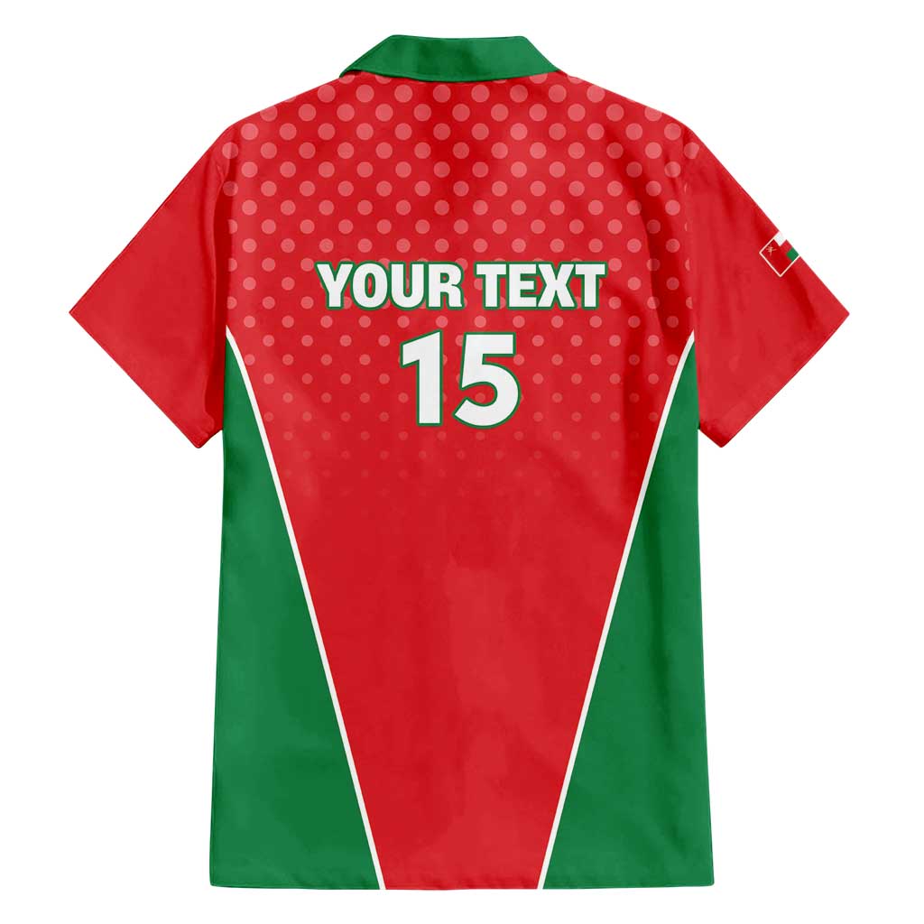 Custom Oman Cricket Family Matching Short Sleeve Bodycon Dress and Hawaiian Shirt We Are Champions - Wonder Print Shop