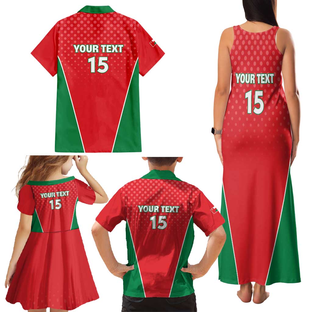 Custom Oman Cricket Family Matching Tank Maxi Dress and Hawaiian Shirt We Are Champions - Wonder Print Shop