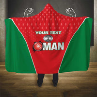 Custom Oman Cricket Hooded Blanket We Are Champions