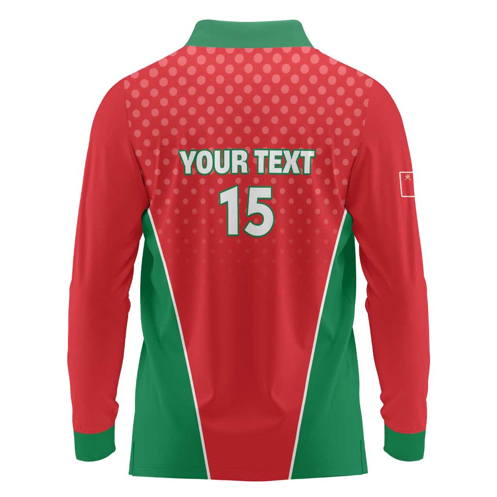 Custom Oman Cricket Long Sleeve Polo Shirt We Are Champions - Wonder Print Shop