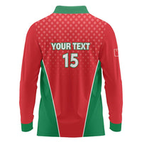Custom Oman Cricket Long Sleeve Polo Shirt We Are Champions - Wonder Print Shop