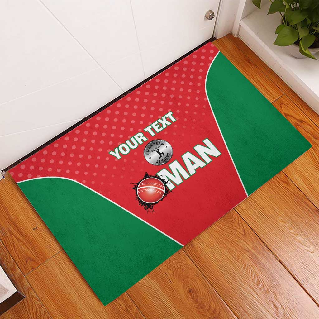 Custom Oman Cricket Rubber Doormat We Are Champions - Wonder Print Shop
