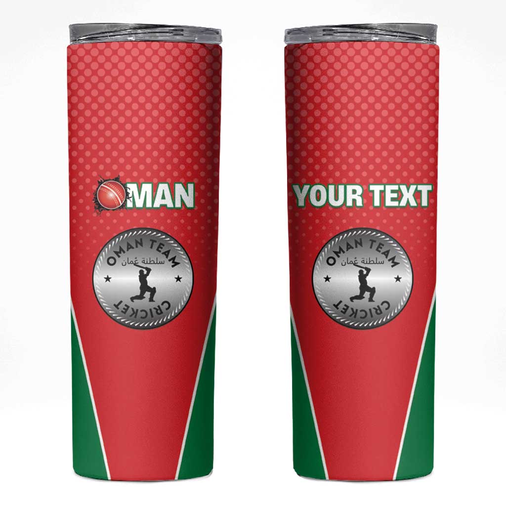 Custom Oman Cricket Skinny Tumbler We Are Champions - Wonder Print Shop