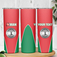 Custom Oman Cricket Skinny Tumbler We Are Champions - Wonder Print Shop