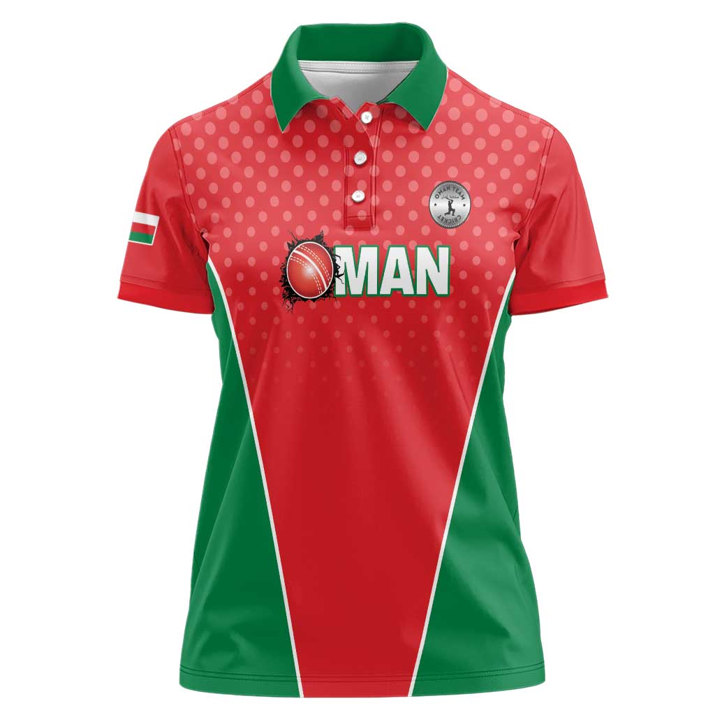 Custom Oman Cricket Women Polo Shirt We Are Champions - Wonder Print Shop