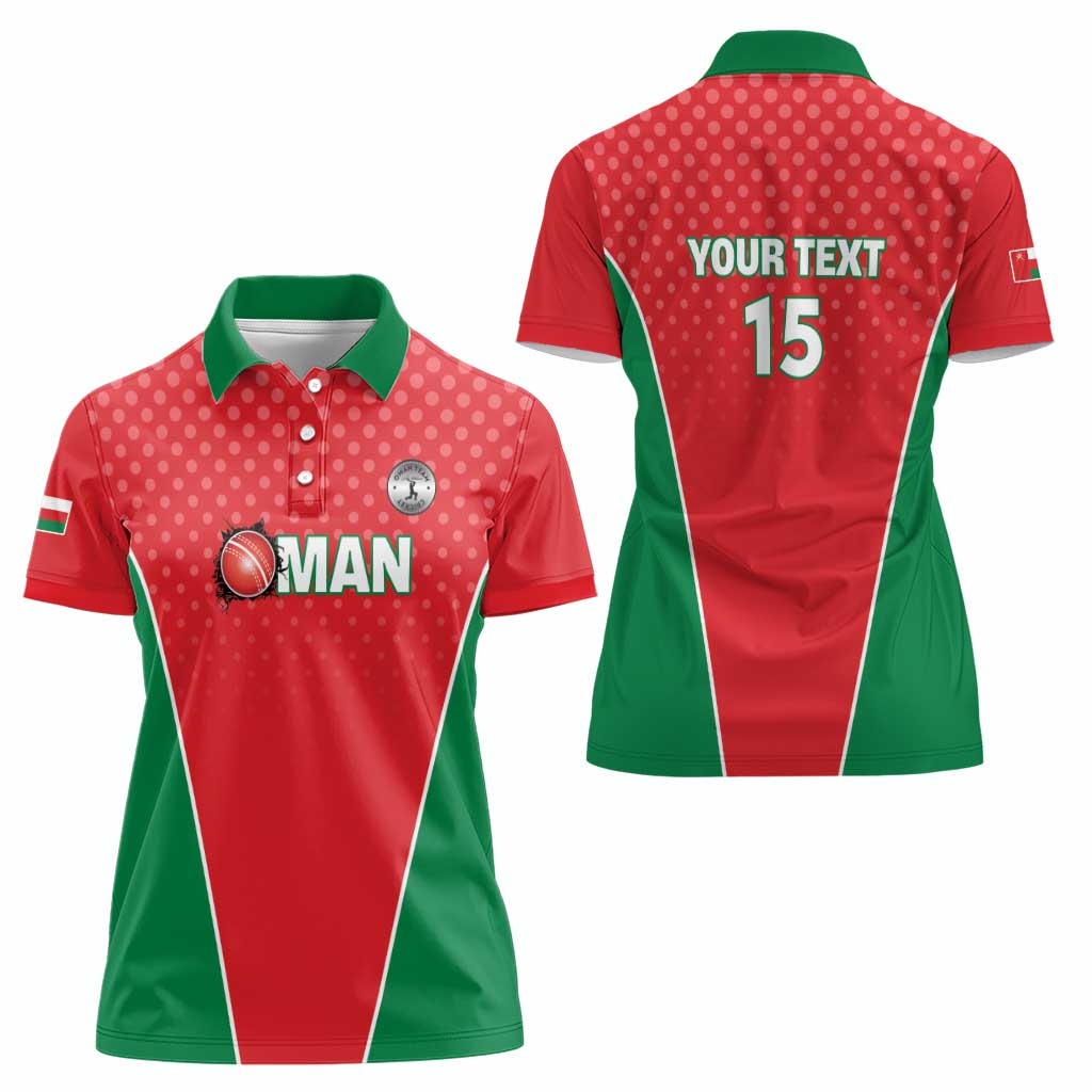 Custom Oman Cricket Women Polo Shirt We Are Champions - Wonder Print Shop