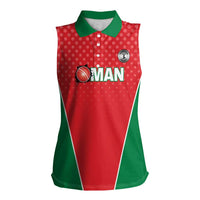 Custom Oman Cricket Women Sleeveless Polo Shirt We Are Champions - Wonder Print Shop