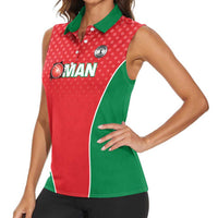 Custom Oman Cricket Women Sleeveless Polo Shirt We Are Champions - Wonder Print Shop