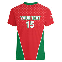 Custom Oman Cricket Women V-Neck T-Shirt We Are Champions - Wonder Print Shop
